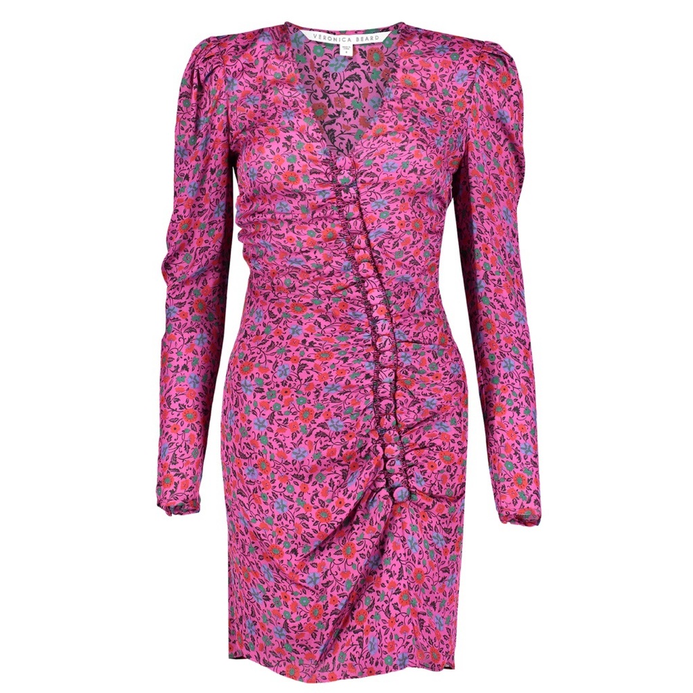 Veronica Beard Pink Floral Mini Dress